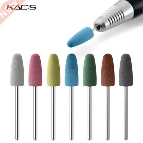 KS 7pcs/4pcs Rubber Silicon Milling Cutter Nail Drill Bit