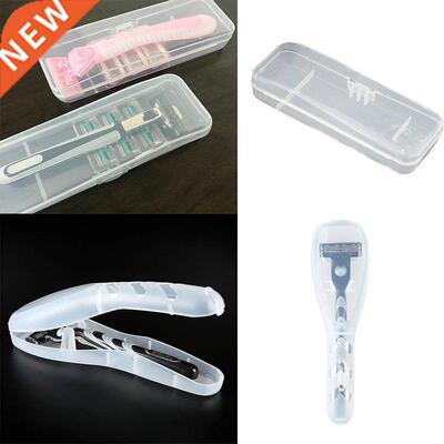 Men	s Shaver Storage Box Transparent Plastic Razor Bl