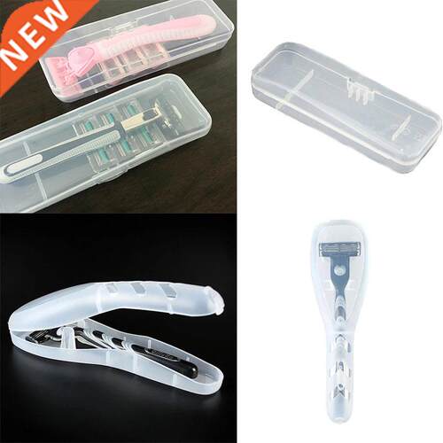 Men	s Shaver Storage Box Transparent Plastic Razor Bl