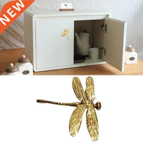 Pure Copper Dragonfly Handles Gold Drawer Cabinet Door Cupbo