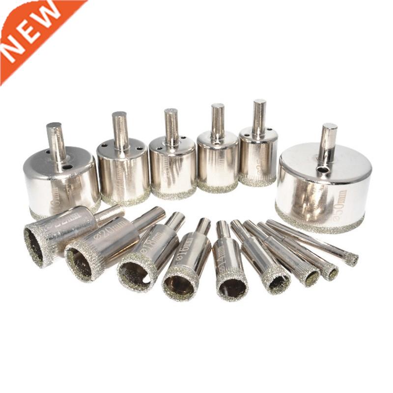10/15pcs 3-50mm Diamond Coated Drill Bit 适用于 Tile Marble