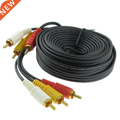 10m 3 RCA / Phono Male Plug to 3 RCA / Phono Male Plug Cable