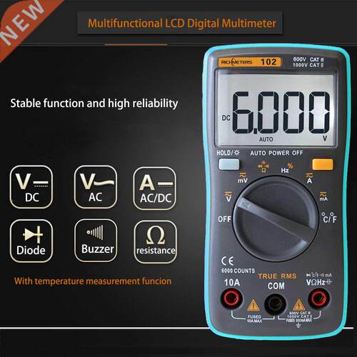 Digital Multimeter RM102 True RMS Professional Multimetro