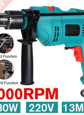 Drillpro 3000RPM 980W 220V Electric Handheld Impact Drill Fl