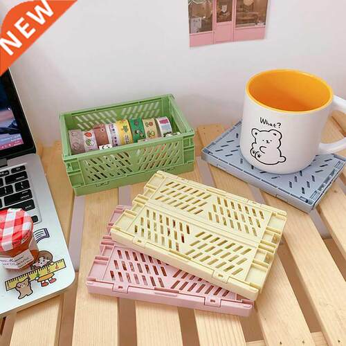 Mini Folding Plastic Storage Box Collapsible Storage Contain