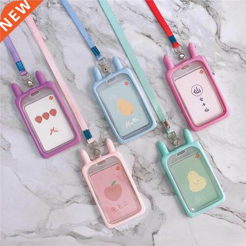 High Quality Credit Card ID Holder Cute Cartoon Silicone Bu