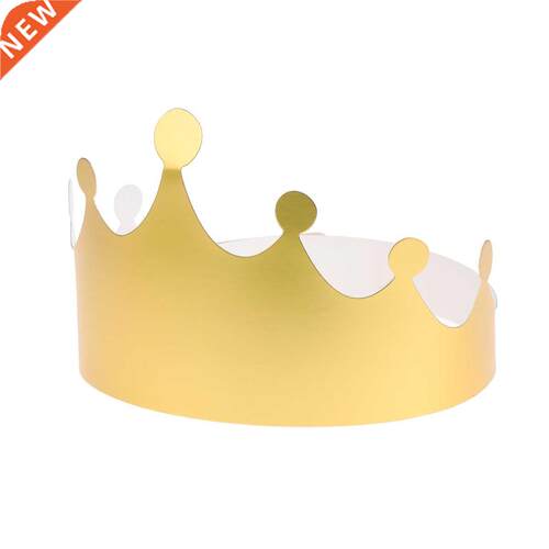 12 PCS Golden Paper Crown Hats Brthday Party Hats Party