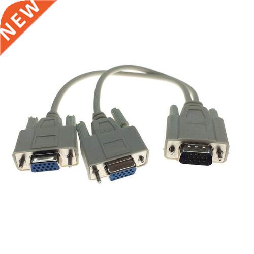 VGA Splitter Cable 15 Pin VGA Male To 2 Female Splitter Cabl