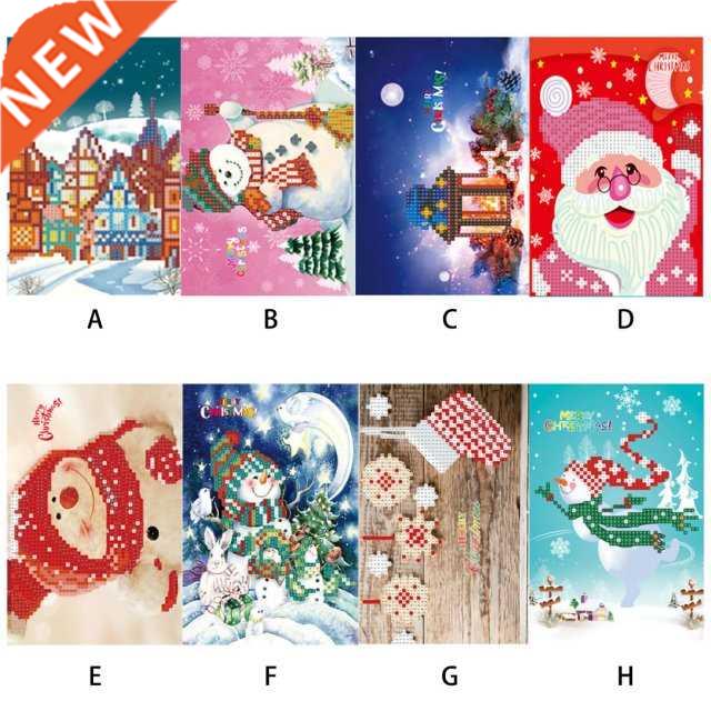 Christmas New Year Greeting Card 5D Diamond Painting Greetin