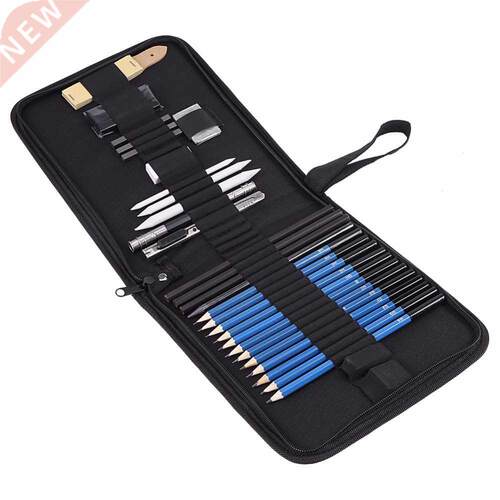 33pcs Bag Drawing Sketch Pencil Kit Sketch Graphite Charcoal