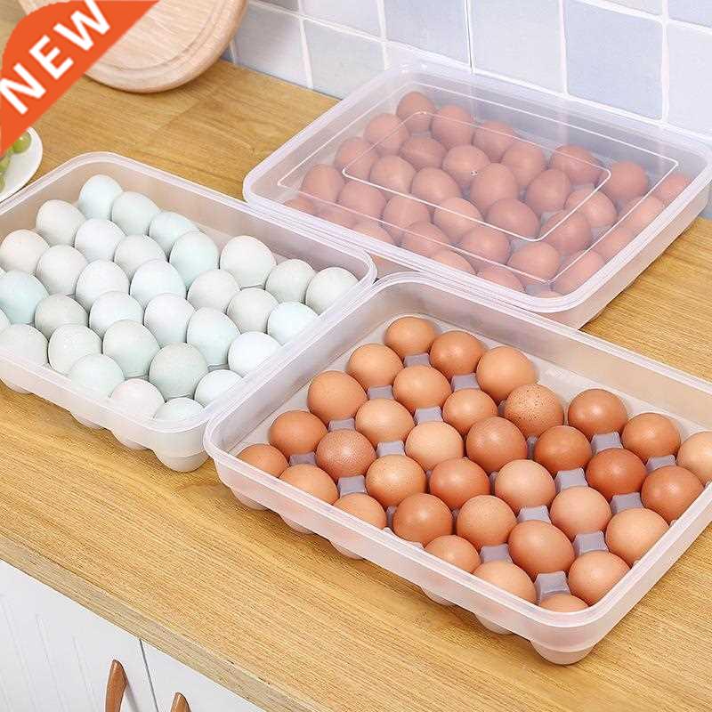 Crisper Plastic Egg Container Case Refrigerator Fresh Storag
