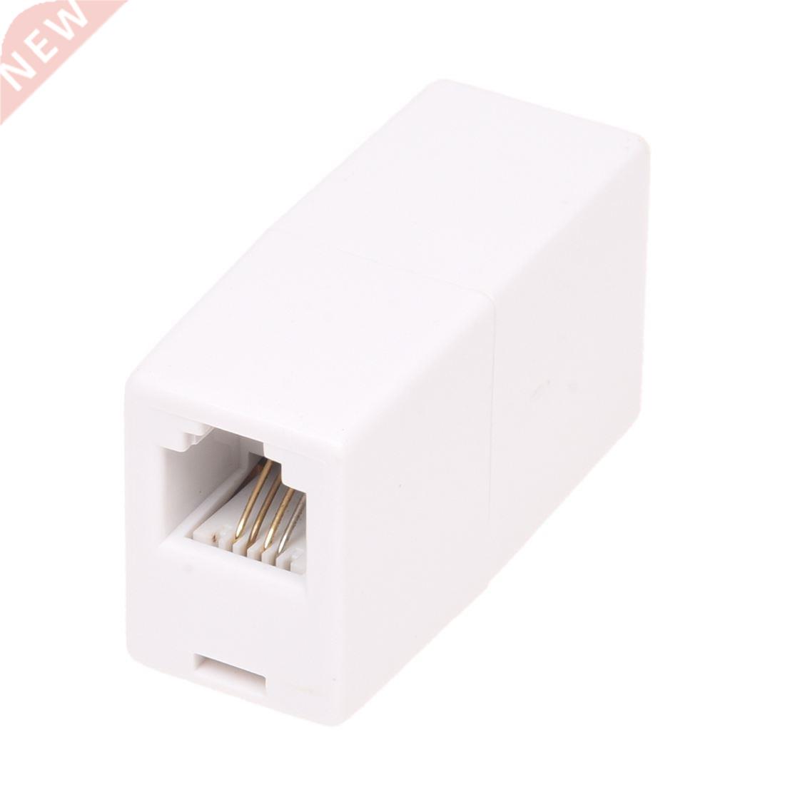 UK 6P4C Male to US 6P4C Female Plug Telephone Cable Connecto