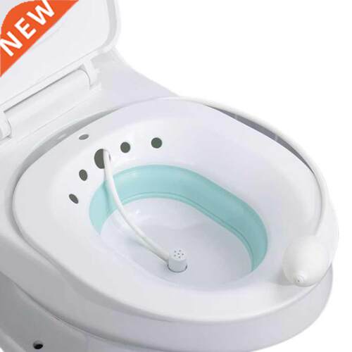 Folding Toilet Sitz Bath Bidet Flusher Wash Basin Soaking Ba