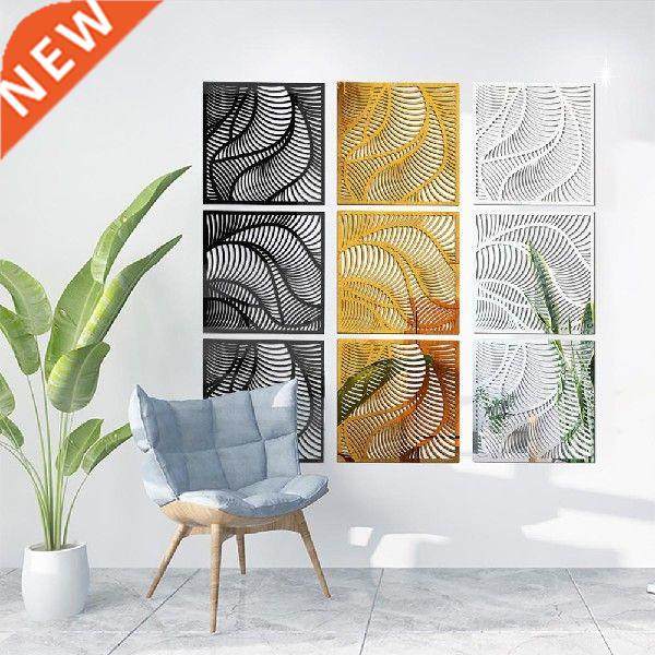 waved mirror wall stickers non-adhesive anti-fouling