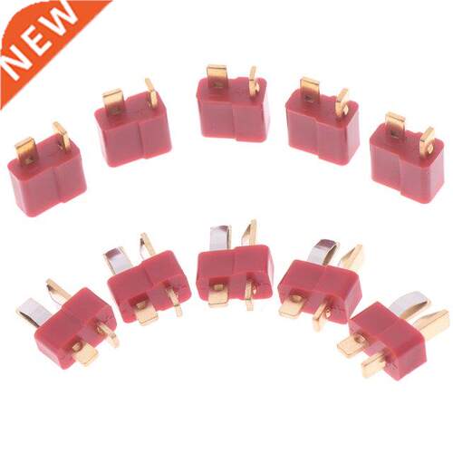 10Pcs T Plug Jack Connectors Male + Female Deans Connector T
