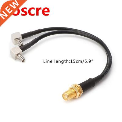 Y Type SMA Female To 2 x TS9 Male Plug Splitter Combined Pig