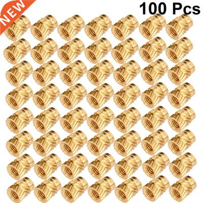 100pcs Embedment Nut Threaded Heat Set Knurled M Thread Emb