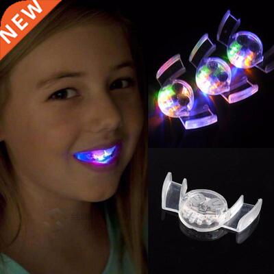 1PC New Hot Funny Halloween Gift LED Light p Mouth Guard Pie