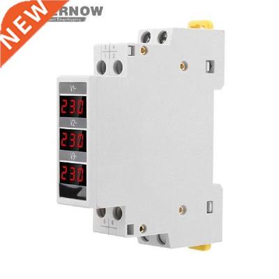 SDM010 3 Phase Modular Volt Voltage Meter Gauge AC 80-500V