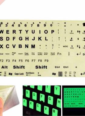 1PC English Standard Keyboard Sticker General PC Laptop Fluo