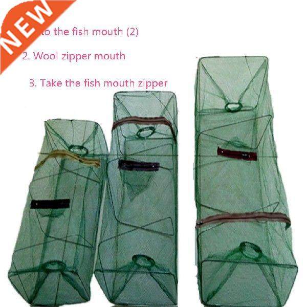 75x25x25cm foldable mesh crab fishing net crayfish lobster
