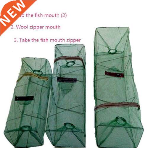 75x25x25cm Foldable Mesh Crab Fishing Net Crayfish Lobster