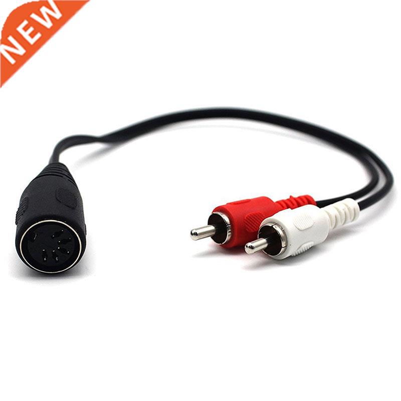 5 Pin Din Female to 2 RCA Male Professional Grade Audio Cabl