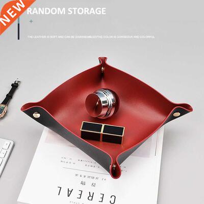 Newest Lether Desktop Storge Try Squre Storge Try