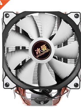 SNOWMAN 4PIN CPU cooler 6 heatpipe Single fan cooling 12 f