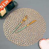 Out PVC Placemat Table Insulation Hollow Heat Pad Mat