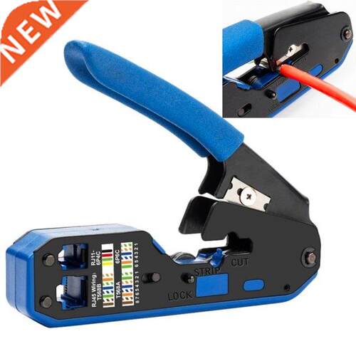 RJ45 Crimping Tool Pliers Network Crimper Stripper Cutter Et