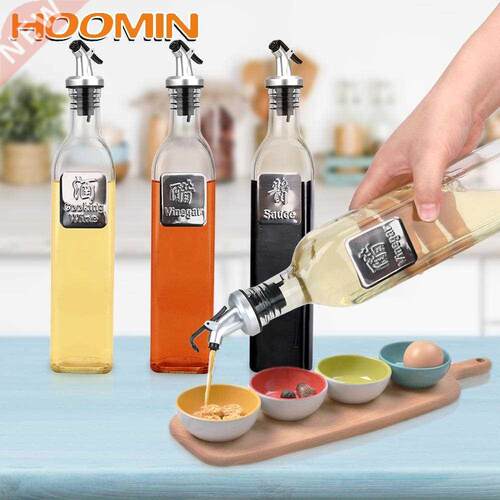 HOOMIN Cooking Wine Sauce Bottle Olive Oil Sprayer Can Seal