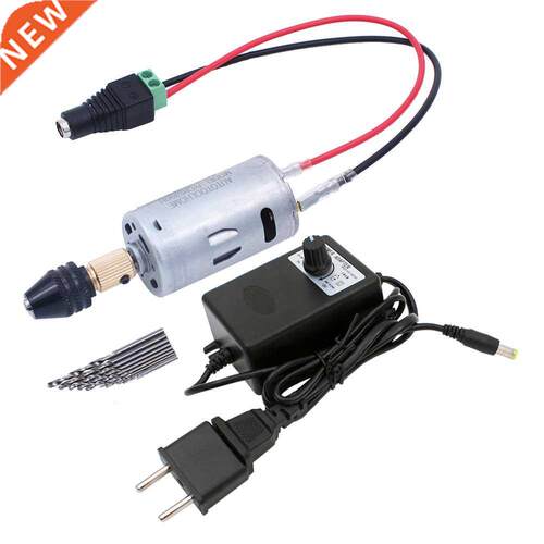 DC 3-12V 1A Motor Mini Hand Drill Electric Tools Set 0.3-3.5
