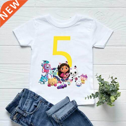 Fashion Children'S Tshirts 2-12 Years Old Birthday Number Ga