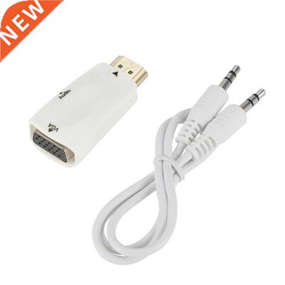Male To Female HDMI-compatible To VGA Adapter HD 1080P Audio