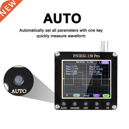 FNIRSI 138pro Oscilloscope Digital Oscilloscope 1 Button Aut
