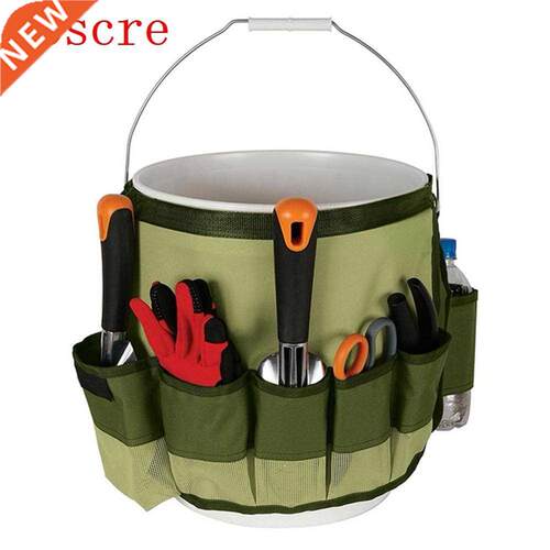45# Multi Pockets Gardening Tools Kit Storage Bucket Bag Han