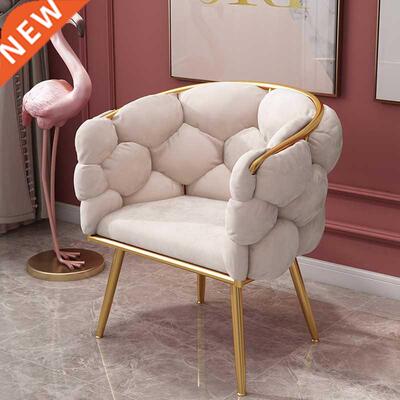 luxury fluffy Single sofa creative design velvet armchair No