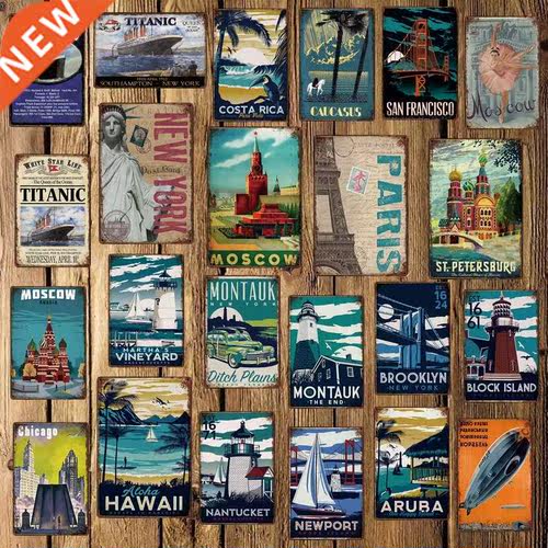 [ Mike86 ] Travel Landscape Titanic New York Paris Moscow M