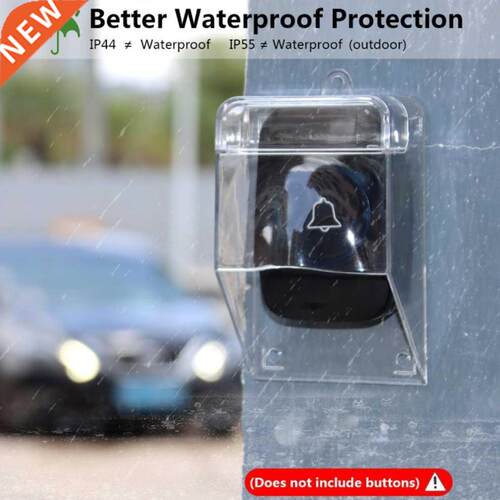 Metal Access Control Rain Cover Doorbell Transparent Protect
