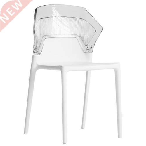 Transparent minimalist cafe chair high-end dining chair