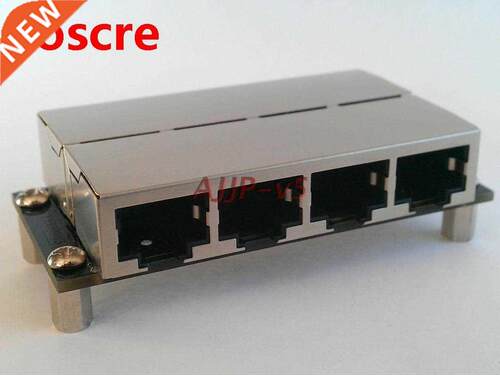 RJ45 network interface cable straight connector 4-bit dockin