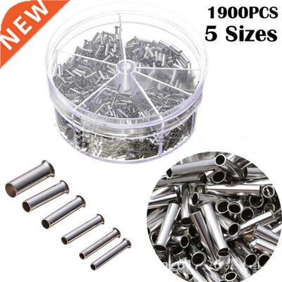 1900pcs Terminal Block Cold-Pressed Insulated Ferrules Termi