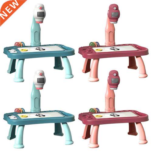 LED Projector Drawing Table Toys 48 Patterns Kids Painting