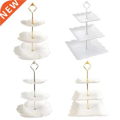 4 Models 3 Tier Plastic Cake Stand Afternoon Tea Wedding
