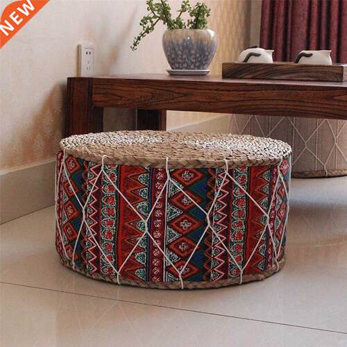Straw Futon Floor Cushon Yoga Medtaton Cushon Handcraft