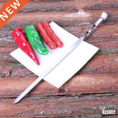 Hot BBQ Barbecue Skewer Roasting Fork 6pcs/lot 17.7'' /45cm