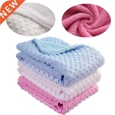 Newborn Baby Blankets Warm Fleece Thermal Soft Stroller Slee