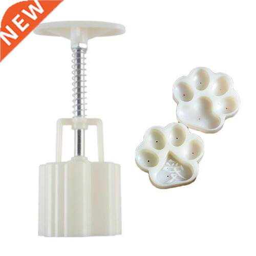 Plastic Mooncake Mold Cat Claw Paw Stamp Cookie Cutter Mould