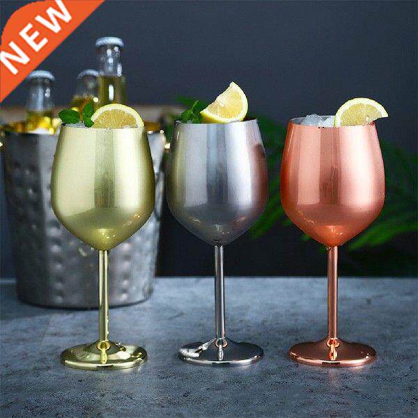 red wine glass 04 stainless steel single-layer goblet